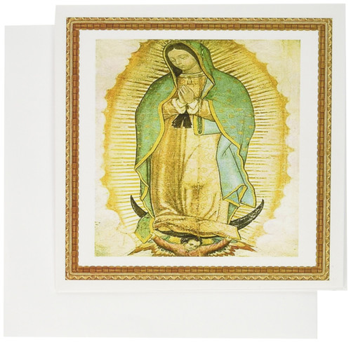 3dRose Photo Of Painting Of Our Lady Of Guadalupe - Greeting Cards, 6 x 6 inches, set of 12 (gc_60684_2) 3dRose Photo Of Painting Of Our Lady Of Guadalupe - Greeting Cards, 6 x 6 inches, set of 12 (gc_60684_2)