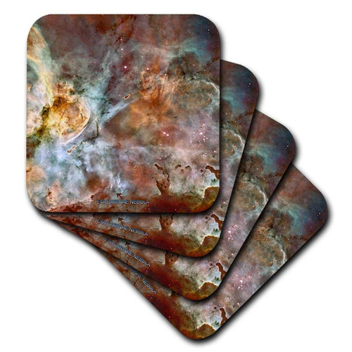 3dRose CST_76816_1 Galaxy and Nebula-ETA Carinae Nebula by NASA Hubble Telescope-Soft Coasters, Set of 4 3dRose CST_76816_1 Galaxy and Nebula-ETA Carinae Nebula by NASA Hubble Telescope-Soft Coasters, Set of 4