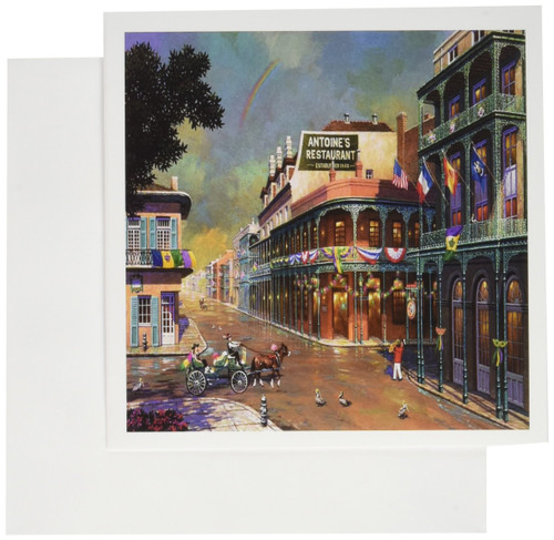 3dRose Old New Orleans Painting Greeting Cards, Set of 12 (gc_80505_2)