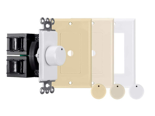 Monoprice 100W Rotary Impedance Matching Speaker Volume Control with Color Kit, Connect Multiple Speaker Pairs to a Single Power Amplifier or Receiver