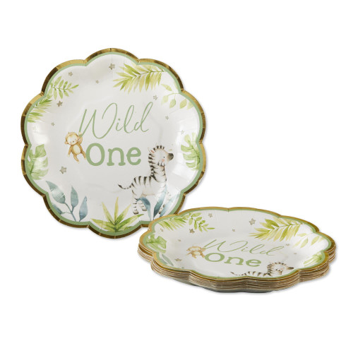 Kate Aspen Decorations Safari Baby Shower, One Size, 7in Paper Plates