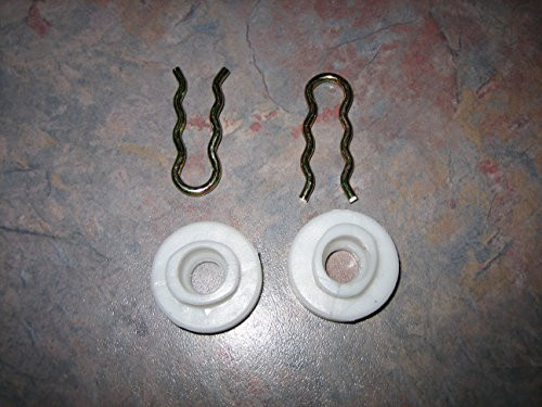 RegulatorFix Saab 9-3 9-5 900 Volvo V70 S70 Window Regulator Repair Guide Rollers (2) w/ clips (2) - Front (scissor style regulator)