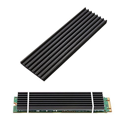 Aluminum Heatsinks for PCIe NVMe M.2 2280 SSD with Silicone Thermal Pad, DIY Laptop PC Memory Cooling Fin Radiation Dissipate (Ordinary Edition)