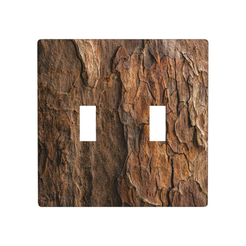 Rustic Wood Print Light Switch Cover Decorative 2-Gang Double Toggle Standard Size 4.5 x 4.5 Plastic Farmhouse Brown Wall Switch Plate Cover for Kitchen Bathroom Bedroom Office Rustic Wood Print Light Switch Cover Decorative 2-Gang Double Toggle Standard Size 4.5 x 4.5 Plastic Farmhouse Brown Wall Switch Plate Cover for Kitchen Bathroom Bedroom Office
