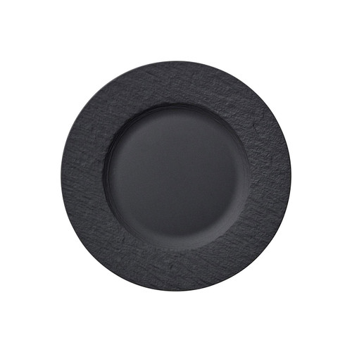 Villeroy & Boch Manufacture Rock Salad Plate, 8.5 in, Premium Porcelain, Gray Villeroy & Boch Manufacture Rock Salad Plate, 8.5 in, Premium Porcelain, Gray