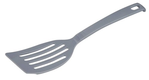 Fackelmann Coolgrey Slotted Spatula Plastic Kitchen Utensil Spatula for Coated Pots and Pans (Colour: Grey) Quantity: 1 Item