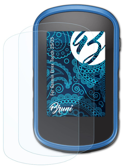 Bruni Screen Protector Compatible with Garmin Etrex Touch 25/35 Protector Film, Crystal Clear Protective Film (2X)