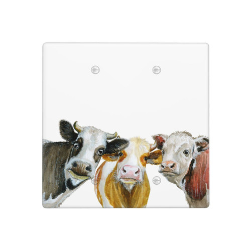 Cute Cow Farmhouse Double Blank Wall Plate for Electrical Outlets Switch Cover 1 Gang Decorative for Girls Living Room Bedroom Bathroom Kitchen Decora Standard Size Receptacle Cute Cow Farmhouse Double Blank Wall Plate for Electrical Outlets Switch Cover 1 Gang Decorative for Girls Living Room Bedroom Bathroom Kitchen Decora Standard Size Receptacle
