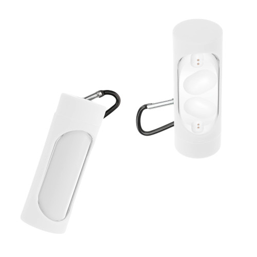 kwmobile Case Compatible with Nothing Ear (Stick) Case - Silicone Cover Holder for Earbuds - White