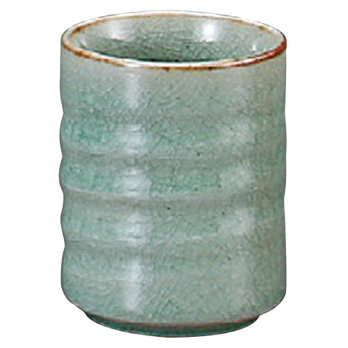 ????(Yamashita kogei) Yamasita Craft 11352230 Green Porcelain Small Teacup, 2.2 x 2.2 x 3.0 inches (5.7 x 5.7 x 7.6 cm)