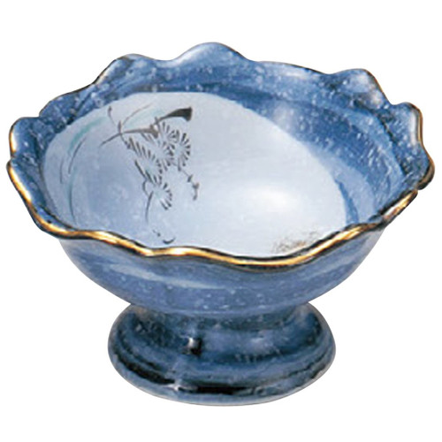 ????(Yamashita kogei) Yamasita Craft 11557580 Fugetsu High Base Small Bowl, 5.0 x 5.0 x 2.8 inches (12.8 x 12.8 x 7 cm)