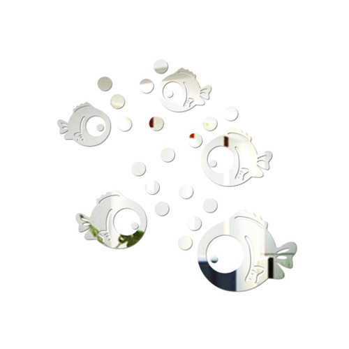 SEWACC Acrylic Fish Mirror Wall Stickers 3D Wall Sticker Mirror Round Mirror Acrylic Wall Decals Wall Stickers Wall Murals for Bathroom Bedroom Living Room SEWACC Acrylic Fish Mirror Wall Stickers 3D Wall Sticker Mirror Round Mirror Acrylic Wall Decals Wall Stickers Wall Murals for Bathroom Bedroom Living Room