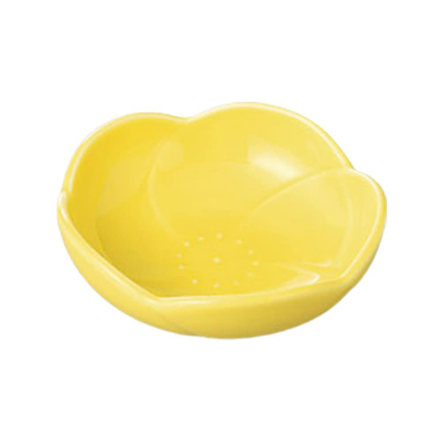 Yamashita Craft 712624731 Small Pot, Yellow Plum Shape, Shokado, 4.3 x 1.4 inches (11 x 3.5 cm)