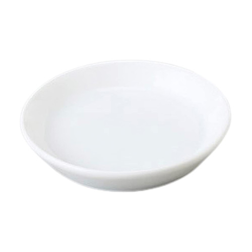 Yamashita Craft 746512711 Condiment Dish, White Porcelain Small Plate, 3.1 x 0.5 inches (8 x 1.2 cm)