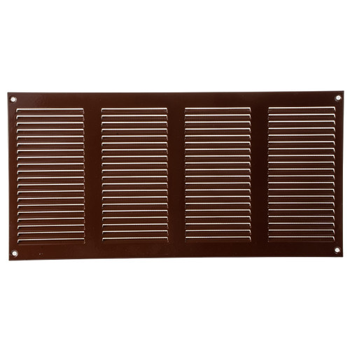 Vent Systems 16" x 8" Inch Brown Air Vent Cover Metal Air Return Grill with Built in Pest Guard Screen HVAC Vent Cover for Home Improvement Vent Duct Cover Vent Systems 16" x 8" Inch Brown Air Vent Cover Metal Air Return Grill with Built in Pest Guard Screen HVAC Vent Cover for Home Improvement Vent Duct Cover