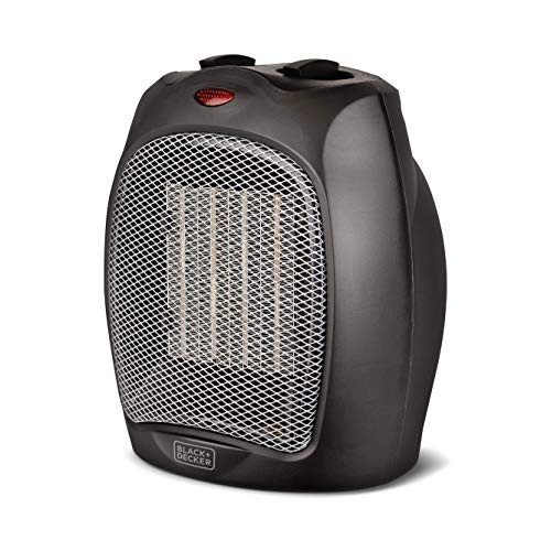 Black + Decker BHDC500B46 Compact/Personal Black Ceramic Desktop Heater with Safety Protection