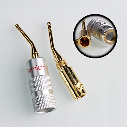 20PCS Gold Plated 2mm Pin Speaker Banana Plug Adapter Wire Connector for Audio HiFi