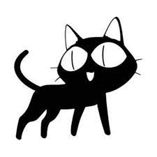 Trigun Cat Neko - Vinyl - 4" (Color: Black) Decal Laptop Tablet Skateboard car Stickers