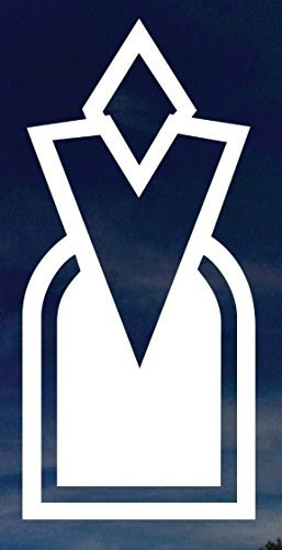 Marker Chess Piece Cutout - Vinyl 4 Inches Tall (Color: White) Decal Laptop Tablet Skateboard Car Stickers