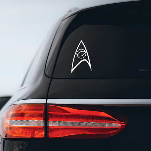 Starfleet Science Insignia Sticker Decal Notebook Car Laptop 3" x 5" (White)