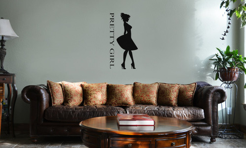 Decal Serpent Pretty Girl Dress Silhouette Vinyl Wall Mural Decal Home Decor Sticker (Black) Decal Serpent Pretty Girl Dress Silhouette Vinyl Wall Mural Decal Home Decor Sticker (Black)
