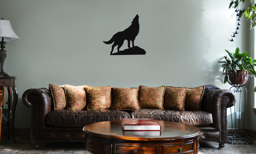 Decal Serpent Howling Wolf Silhouette Vinyl Wall Mural Decal Home Decor Sticker (Black) Decal Serpent Howling Wolf Silhouette Vinyl Wall Mural Decal Home Decor Sticker (Black)