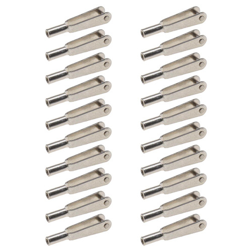 20pcs Mini Snap Links M2 Thread Clip Self-Locking Metal Clevis Clips Fixing Wing for Remote Control Model Airplanes Electric Plane