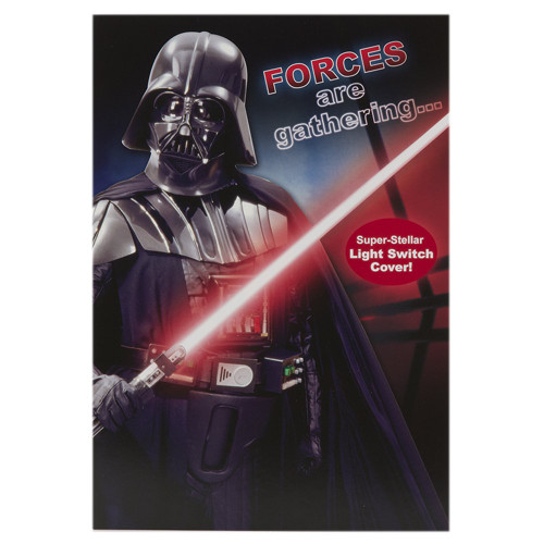 Hallmark Star Wars Birthday Card 'Light Switch Cover' - Medium
