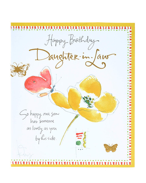 Daughter-in-Law Birthday Card - Birthday Card for Daughter-in-Law - Daughter Birthday Card - Gift Card for Her - Birthday Gifts for Daughter-in-Law