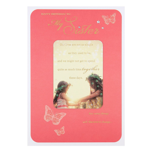 Hallmark Sister Birthday Card 'with Love' - Medium