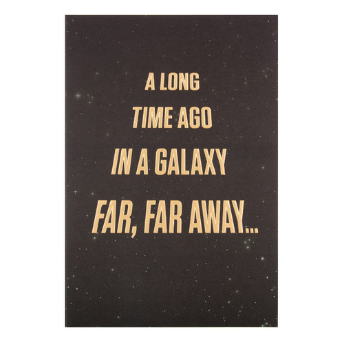Hallmark Star Wars Birthday Card 'Galaxy Far Far Away' - Medium