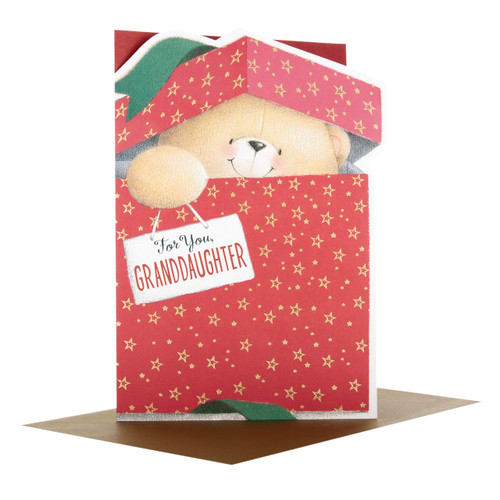 Hallmark Granddaughter Medium Christmas Card 'Forever Friends'