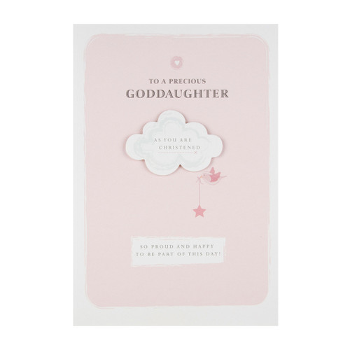Hallmark 25501801 Medium"So Proud" Goddaughter Christening Card