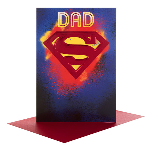 Hallmark Superman Dad Father's Day Card 'Truly Amazing' - Medium