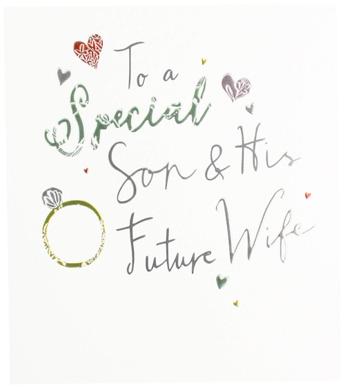 Hallmark Son and Future Wife Engagement Card 'Happy' - Medium