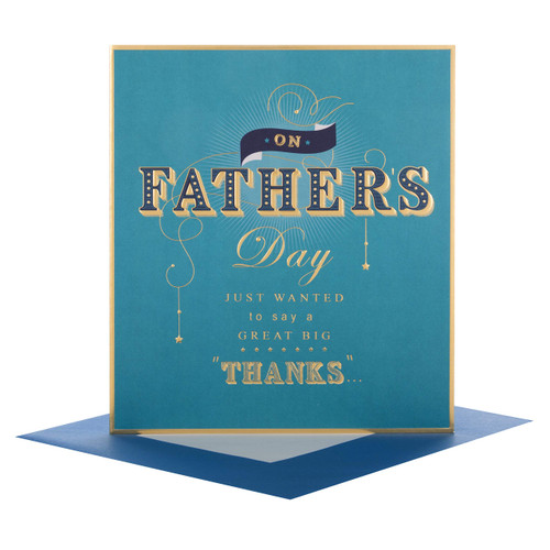 Hallmark Father's Day Card 'Big Thanks' - Medium