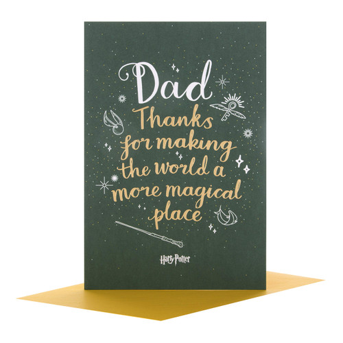 Hallmark Harry Potter Dad Father's Day Card 'Magical Place' - Medium