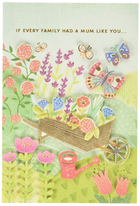 Hallmark Small Mother's Day Card for Mum - Colourful Garden 'Signature' Collection Design