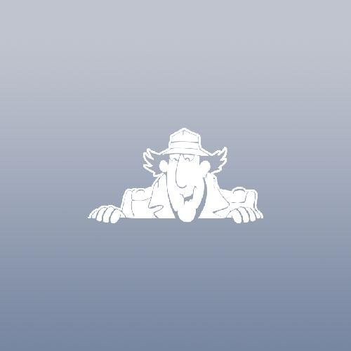 cybersavs Auto Car Adhesive Vinyl Decal Inspector Gadget Home Decor Wall Art Bike Decoration Wall Vinyl Peeking Laptop Notebook Art Car White