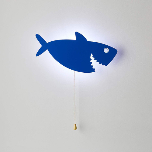 Lights4fun, Inc. Shark Battery Operated LED Bedroom Wall Night Light