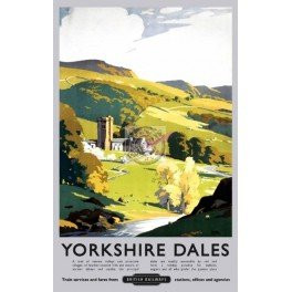 Yorkshire Dales small steel sign 8" x 6" (og)