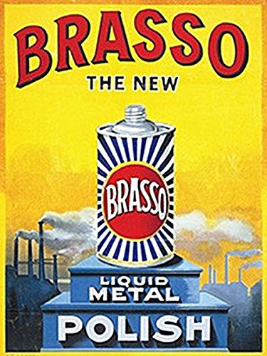 Brasso Polish small size metal sign 8" x 6" (og 2015)