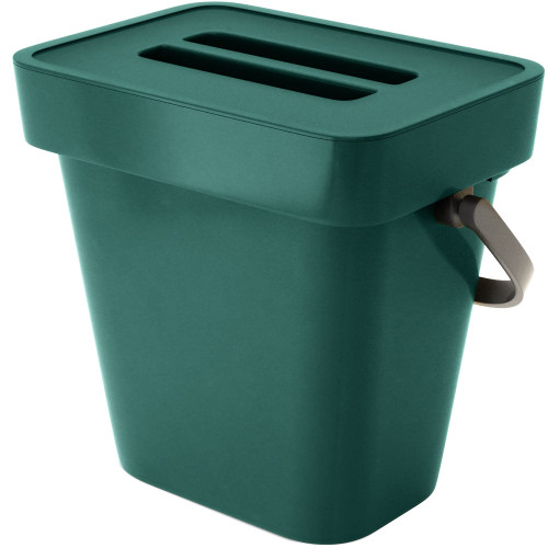 ?????? ????* Kitchen Compost Bin - Small Compost Bin - 5L Food Waste Caddy with Removable Lid and Handle, Countertop Kitchen Food Bin, Hanging Compost Bin Kitchen, Easy Clean Compost Caddy