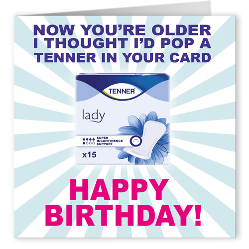 Cult Kitty - Tenner For Your Birthday - Rude Happy Birthday Cards For Him - Funny Birthday Card For Her - Funny Birthday Cards For Men - Funny Birthday Cards For Women - Birthday Card Adult