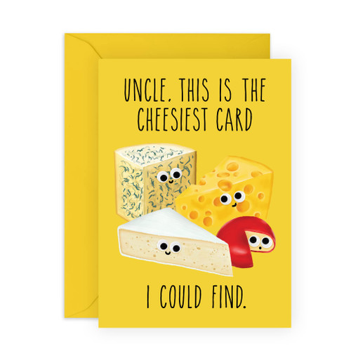 CENTRAL 23 Uncle Birthday Card Adult - Cheesiest Uncle Card - Funny Gifts For Men - Thank You, Retirement Appreciation, Congrats Cards for Uncle - Fathers Day Card - Comes With Stickers - Made In UK CENTRAL 23 Uncle Birthday Card Adult - Cheesiest Uncle Card - Funny Gifts For Men - Thank You, Retirement Appreciation, Congrats Cards for Uncle - Fathers Day Card - Comes With Stickers - Made In UK