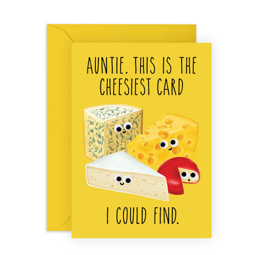 CENTRAL 23 Aunt Birthday Card Women - Cheesiest Auntie Card - Funny Auntie Birthday Gifts For Her - Thank You, Retirement, Congratulations, Sorry - Comes With Fun Stickers - Made In UK CENTRAL 23 Aunt Birthday Card Women - Cheesiest Auntie Card - Funny Auntie Birthday Gifts For Her - Thank You, Retirement, Congratulations, Sorry - Comes With Fun Stickers - Made In UK