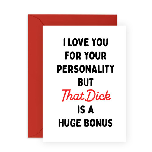 CENTRAL 23 Husband Birthday Card From Wife - Funny Inappropriate Humor - Naughty Valentines Day Cards for Boyfriend Husband Couple - Anniversary Card For Him Men - Comes with Stickers