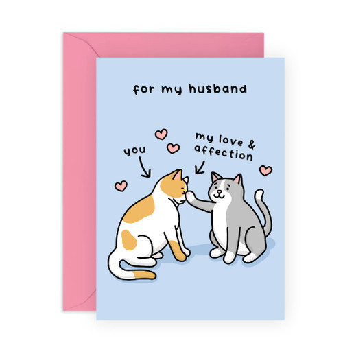 CENTRAL 23 Husband Anniversary Card - Cute Birthday Card For Husband - Cat Themed Gifts For Men - Thinking Of You Card - Valentines Day Cards - Comes With Stickers CENTRAL 23 Husband Anniversary Card - Cute Birthday Card For Husband - Cat Themed Gifts For Men - Thinking Of You Card - Valentines Day Cards - Comes With Stickers
