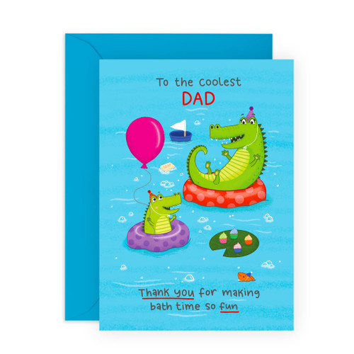 CENTRAL 23 Dad Birthday Card - 'Dad Crocs' - Birthday Card For Dad Birthday Cards From Daughter - Fathers Day Card For Him - Gifts From Son Daughter - Comes With Fun Stickers