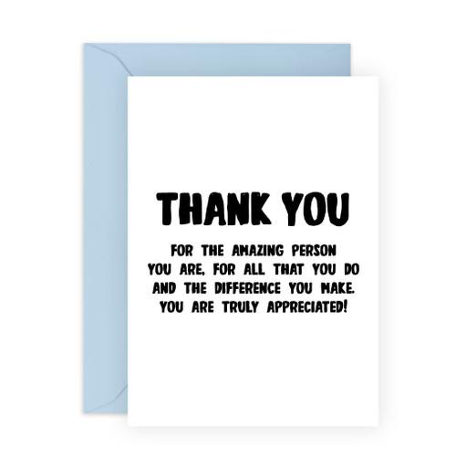 CENTRAL 23 Thank You Cards For Mom Dad - Thank You Black White Text - Greeting Cards Mommy Daddy - Anniversary Cards Women Men Valentines Card For Boyfriend Girlfriend- Comes With Fun Stickers CENTRAL 23 Thank You Cards For Mom Dad - Thank You Black White Text - Greeting Cards Mommy Daddy - Anniversary Cards Women Men Valentines Card For Boyfriend Girlfriend- Comes With Fun Stickers